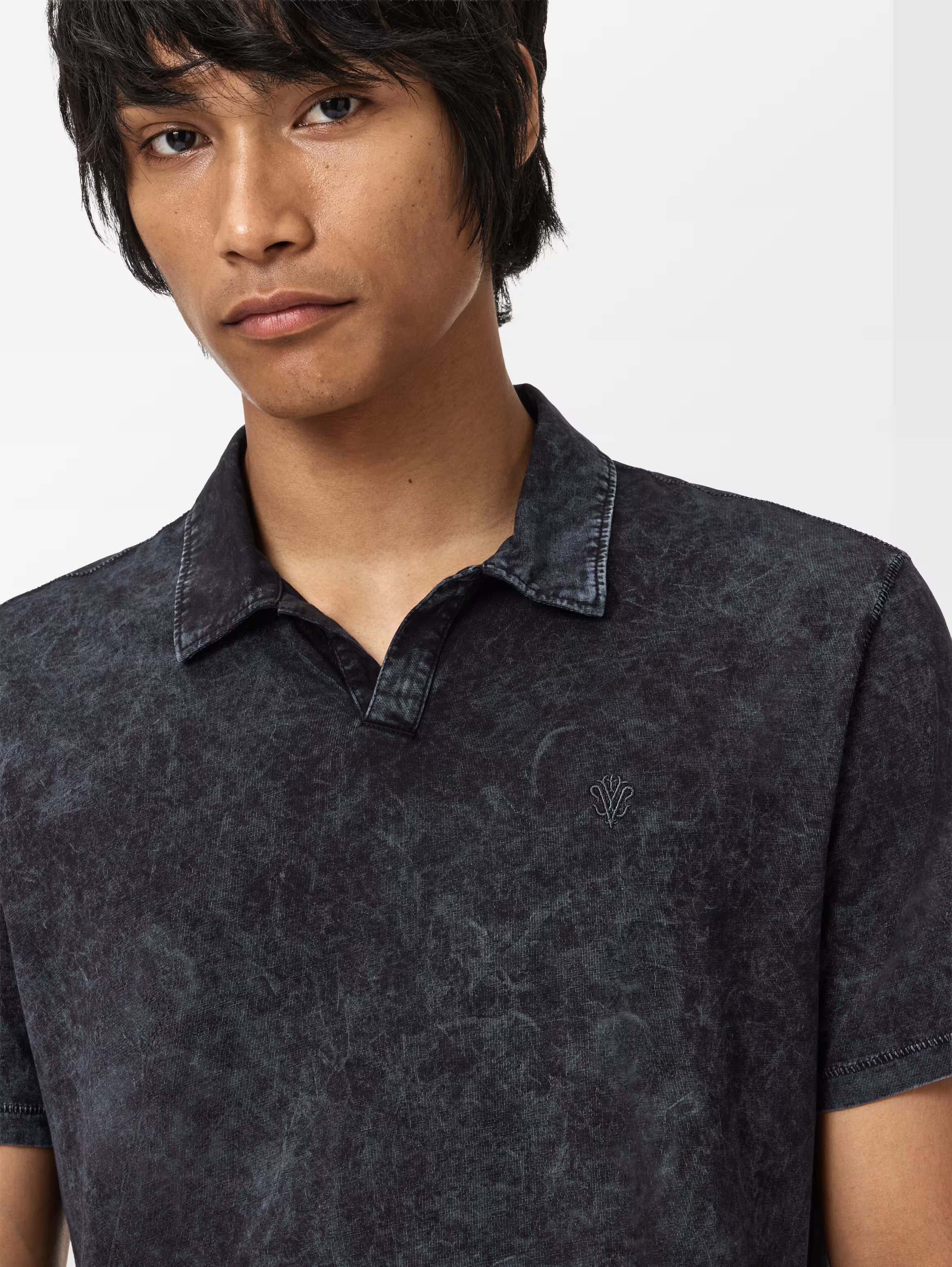 John Varvatos Carsten Polo - Titanium Blue
