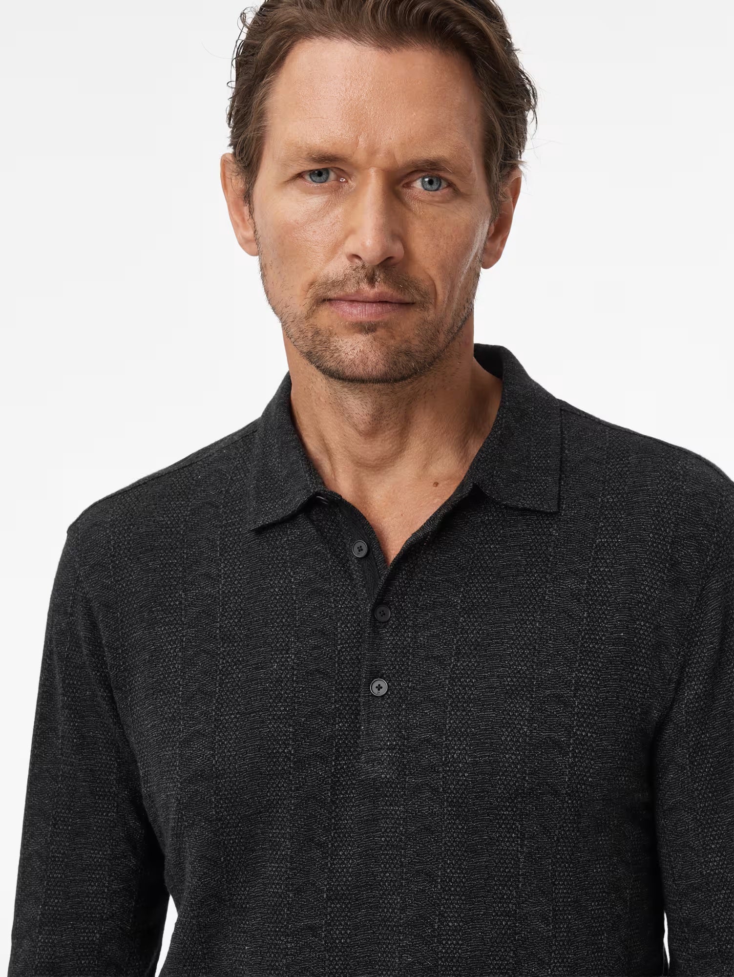 John Varvatos Jalen Polo - Black
