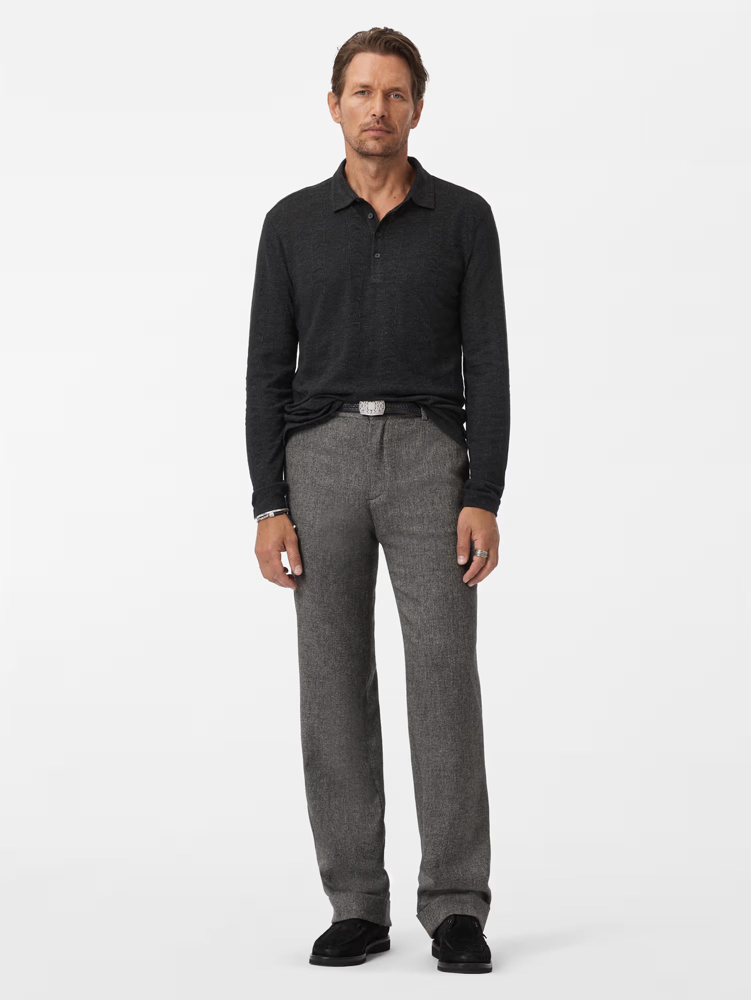 John Varvatos Jalen Polo - Black