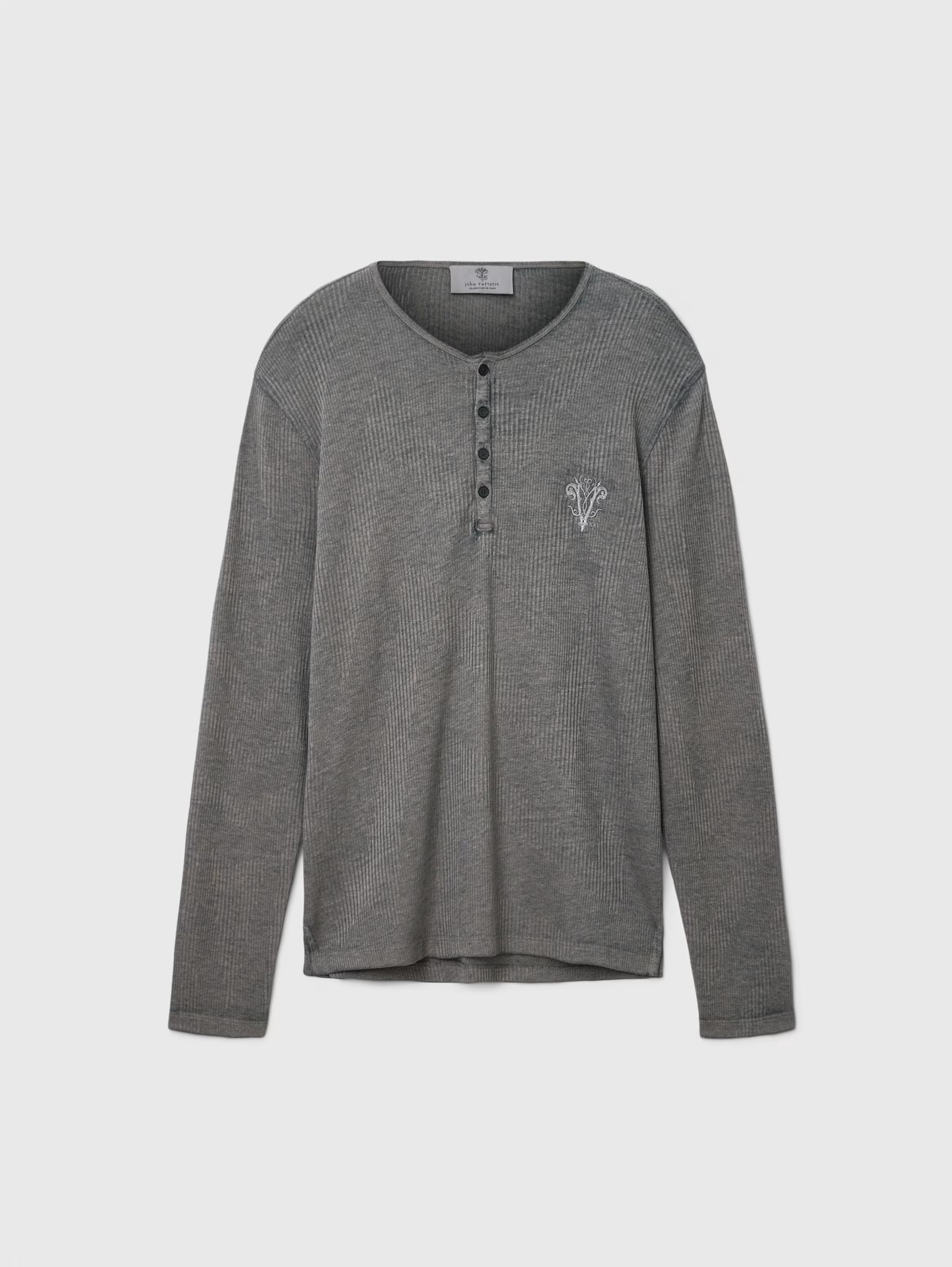 John Varvatos Klaus Henley - Flat Grey
