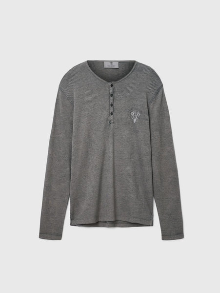 John Varvatos Klaus Henley - Flat Grey