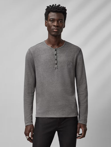 John Varvatos Klaus Henley - Flat Grey