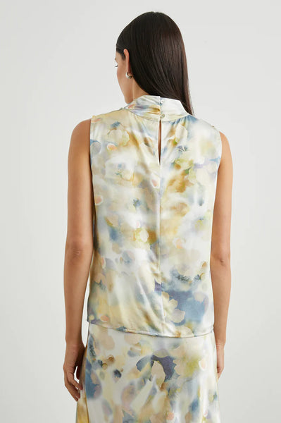 Rails Kaleen Satin Crepe Top in Diffused Blossom