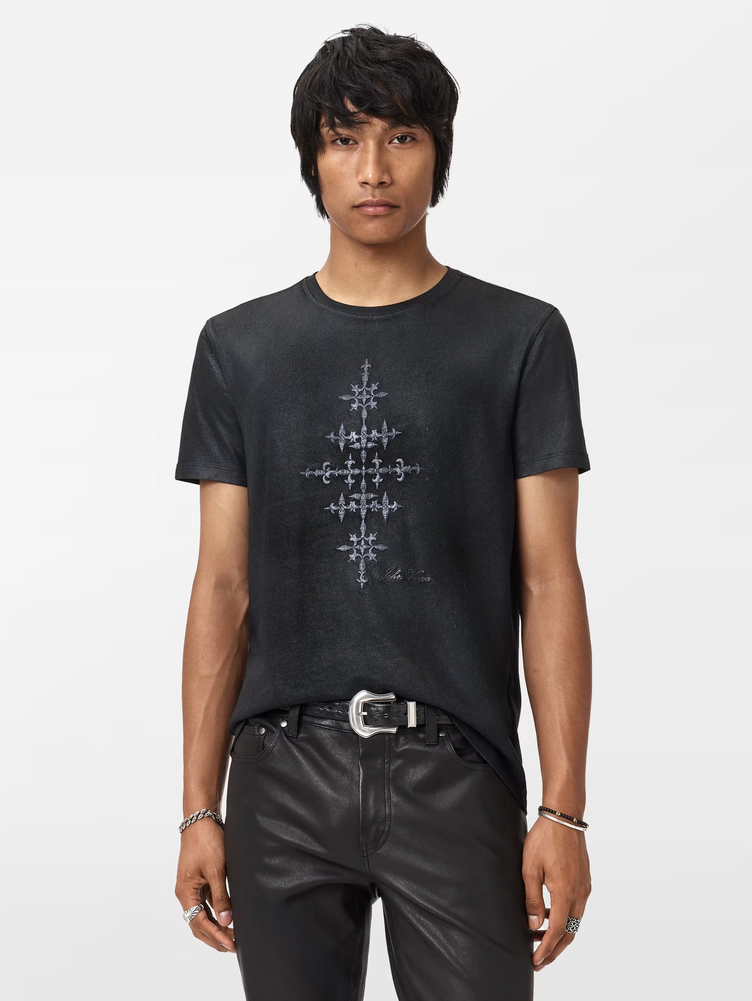 John Varvatos Wrought Iron Tee - Black