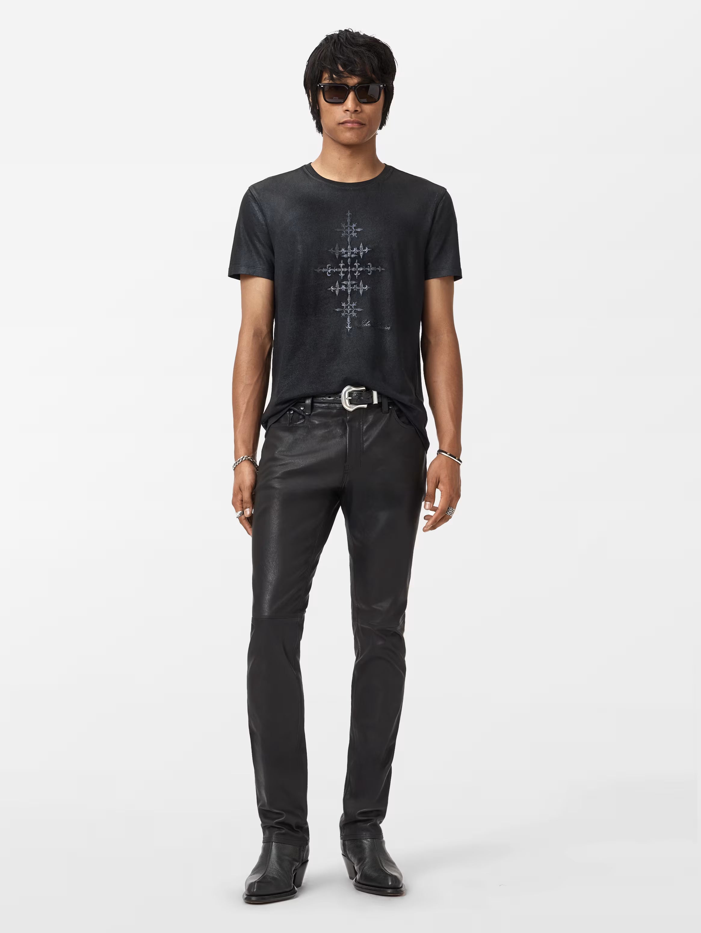 John Varvatos Wrought Iron Tee - Black