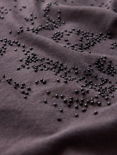 John Varvatos Beaded Skull Tee - Oxblood