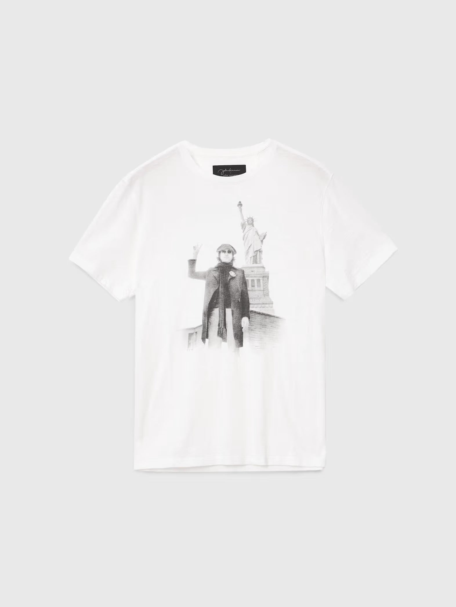 John Varvatos JOHN LENNON NYC Peace Tee - Salt