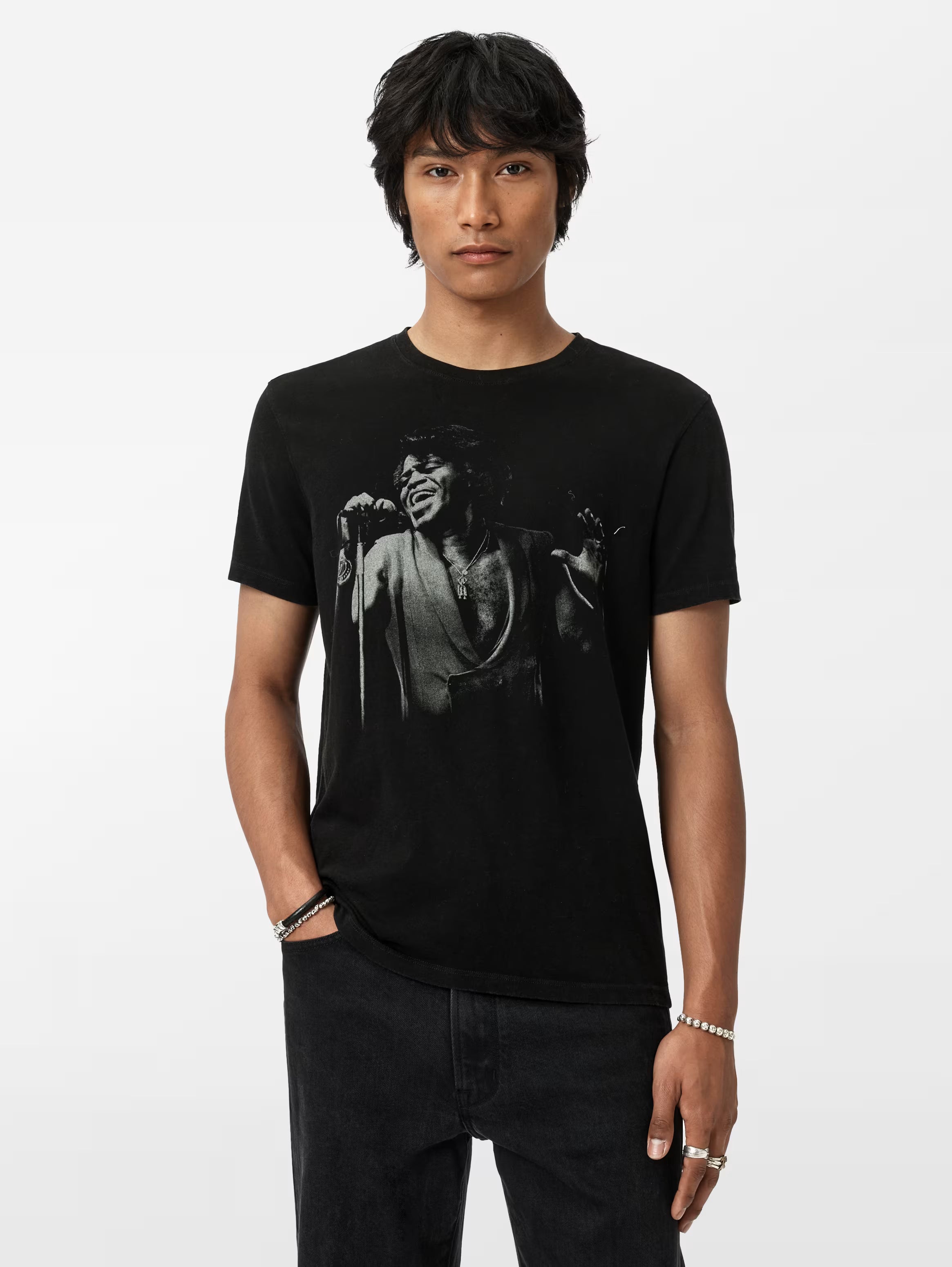 John Varvatos James Brown Tee - Black