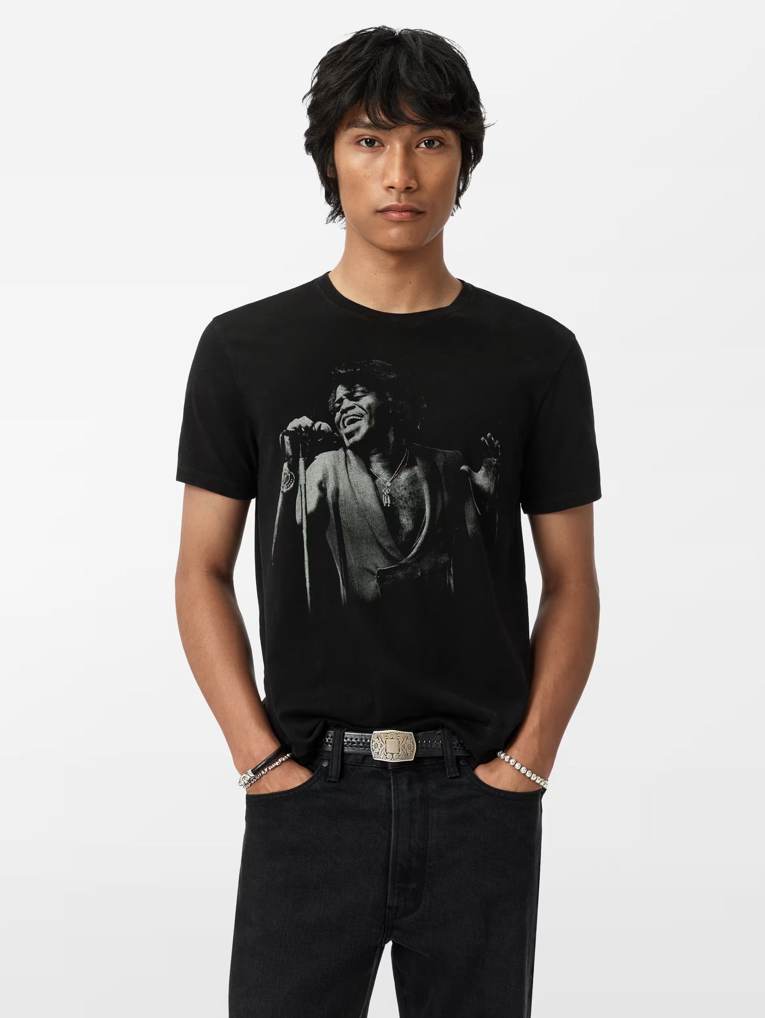 John Varvatos James Brown Tee - Black