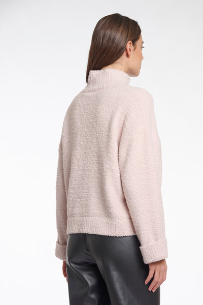 RINO & PELLE Karen Mock Neck Sweater in Pale