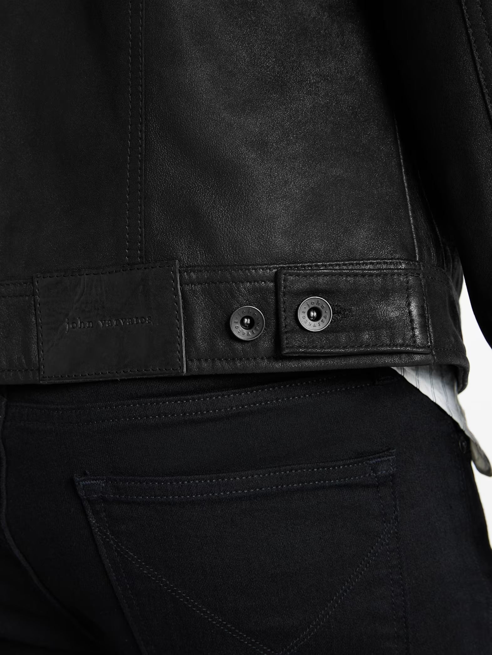 John Varvatos Andrew Trucker - Black