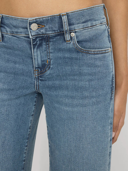 FRAME Le Slim Hi Rise Palazzo Long Jean in Gossamer