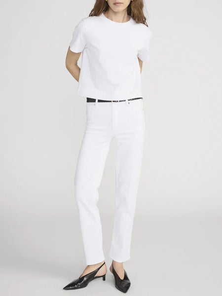 FRAME The Boxy Tee in White