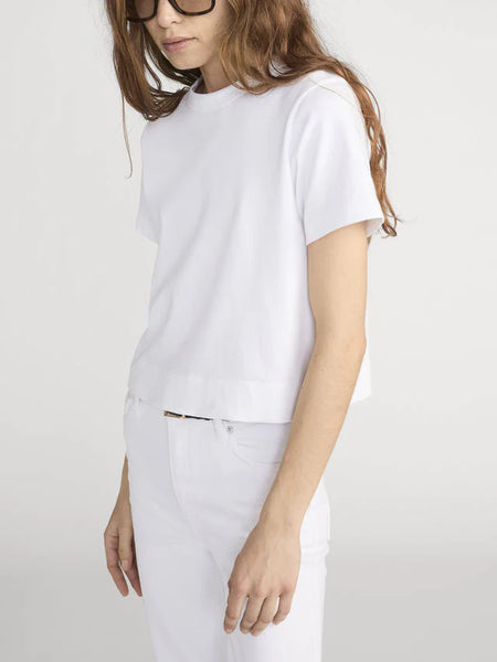FRAME The Boxy Tee in White