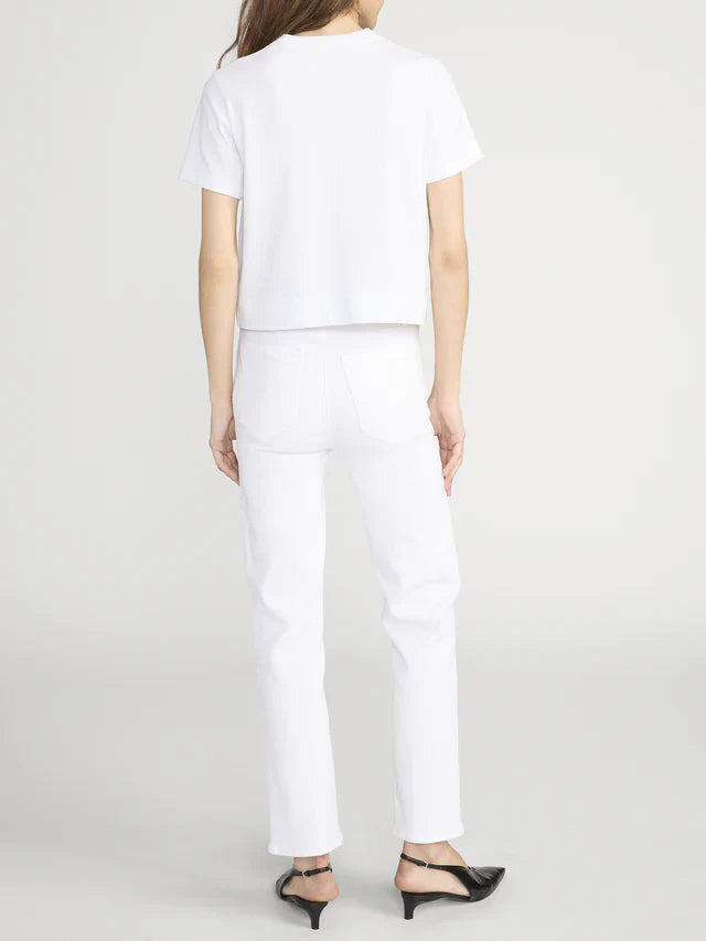 FRAME The Boxy Tee in White