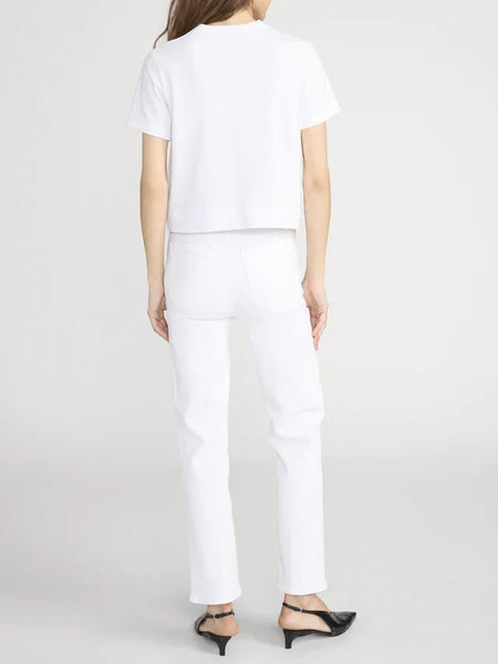 FRAME The Boxy Tee in White
