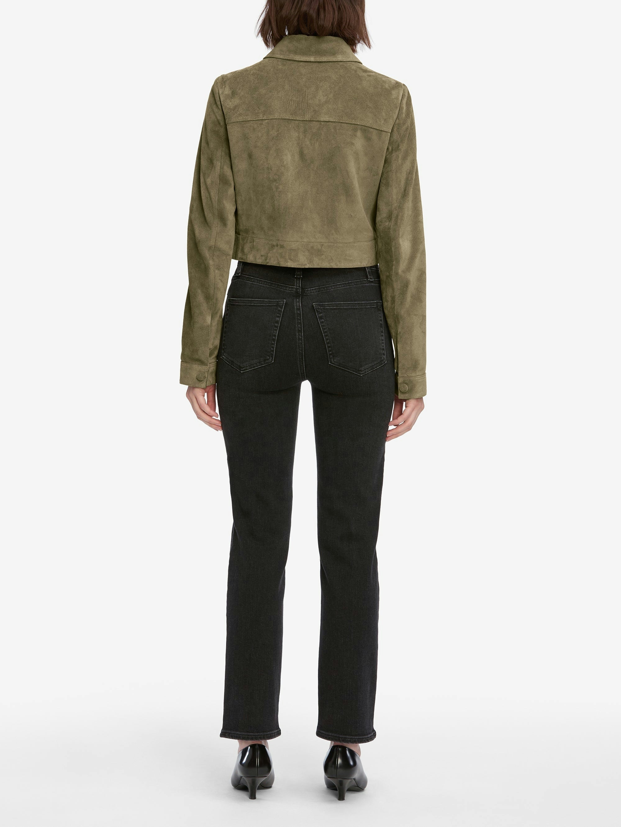 FRAME Le Sleek Straight jean in Meteor