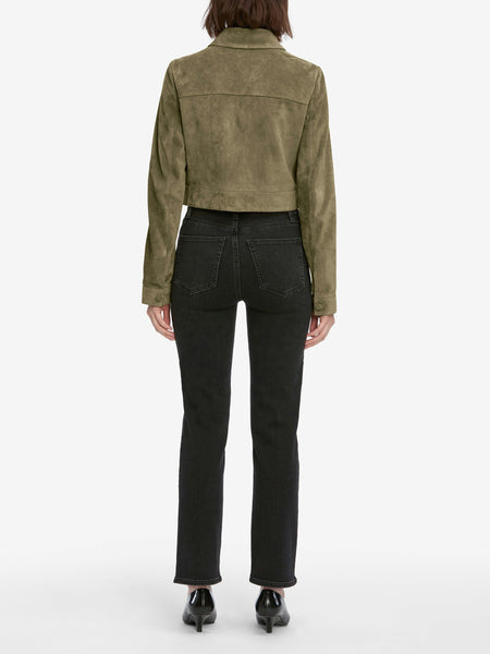 FRAME Le Sleek Straight jean in Meteor