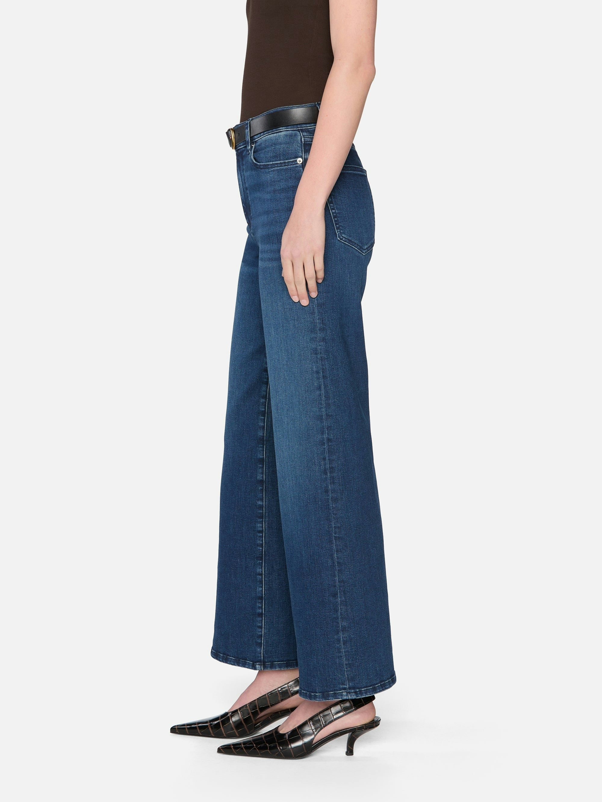 FRAME Le Slim Palazzo Long in Keepsake
