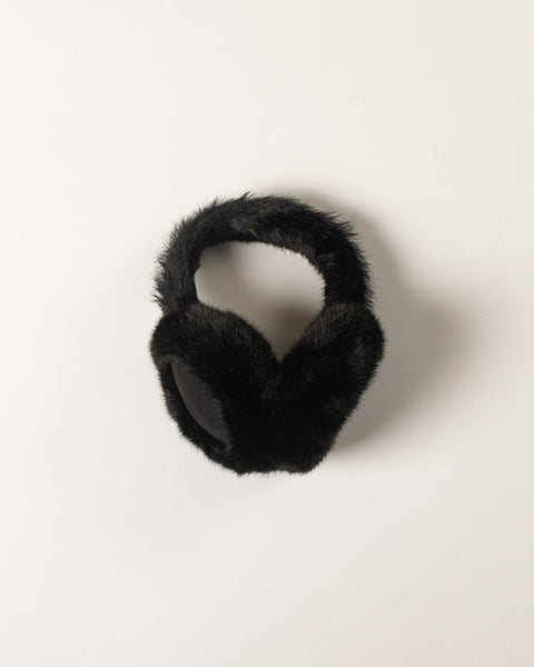 Lyla & Luxe Classic Fuzzy Earmuff in Black