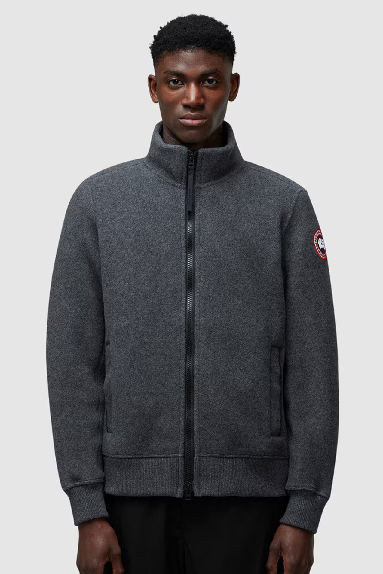 Canada Goose Men's Lawson Fleece Jacket Black Label - Quarry Grey