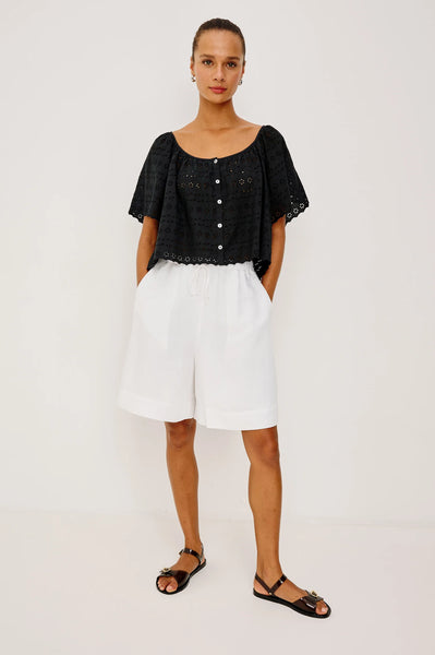 Rails Miller Eyelet Shirt in Black