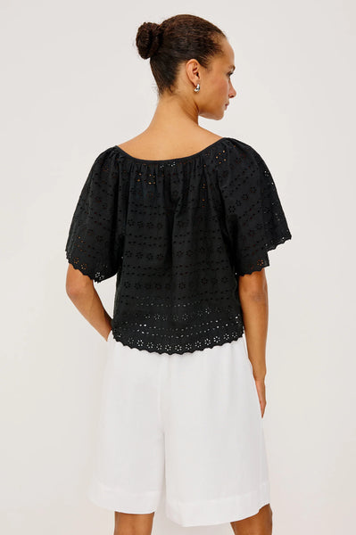 Rails Miller Eyelet Shirt in Black