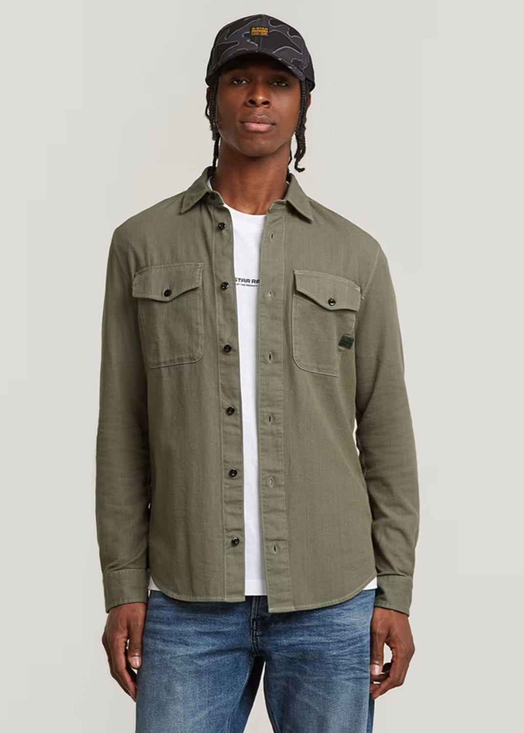 G-STAR MARINE SLIM Shirt - Shamrock