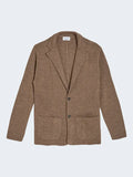 SAND Milano Knit Cardigan in Chocolate Brown