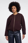RINO & PELLE Mona Bomber Jacket in Chocolate Bean