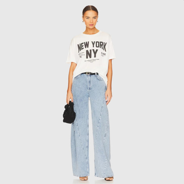 The Laundry Room New York Oversized Tee in White