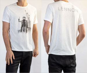John Varvatos JOHN LENNON NYC Peace Tee - Salt