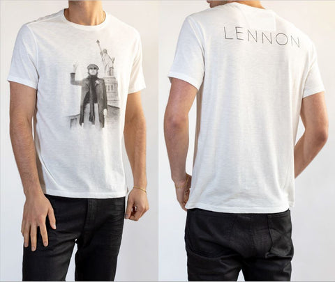 John Varvatos JOHN LENNON NYC Peace Tee - Salt