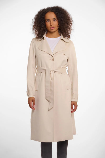 RINO & PELLE Nula Long Trenchcoat in Shell