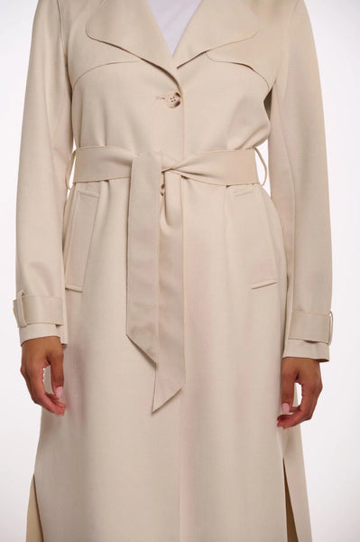 RINO & PELLE Nula Long Trenchcoat in Shell