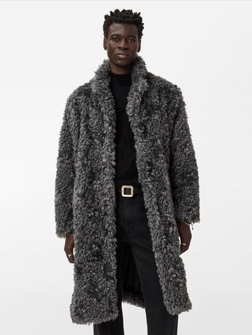 John Varvatos Ace Faux Fur Coat - Sting Ray