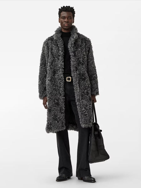 John Varvatos Ace Faux Fur Coat - Sting Ray
