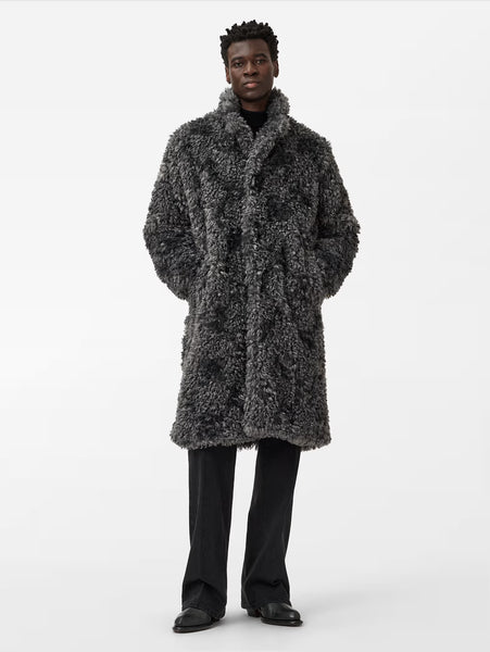 John Varvatos Ace Faux Fur Coat - Sting Ray