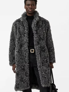 John Varvatos Ace Faux Fur Coat - Sting Ray
