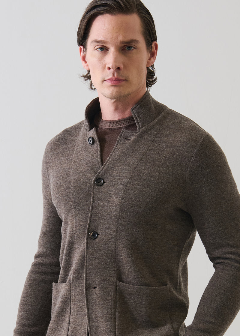 Patrick Assaraf Double Face Stand Collar Shirt Jacket - Onore