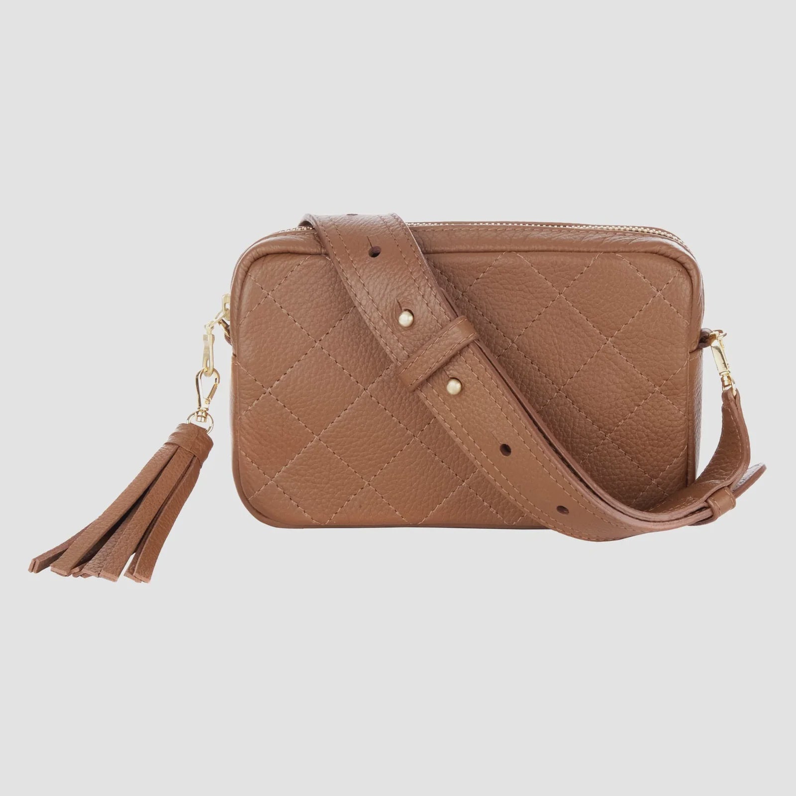 Brave Vittoria Bag in Spiced Pebbled Leather with Gold