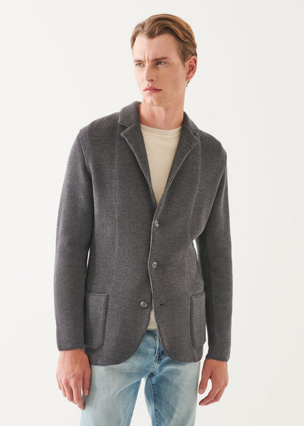 Patrick Assaraf Cardigan Sweater Jacket - Shark