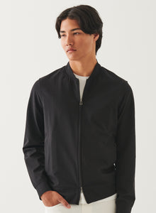 Patrick Assaraf Nucleo Zip Front Jacket - Black