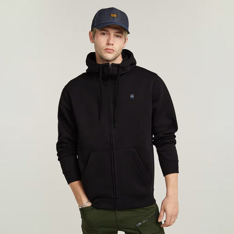 G-STAR Premium Core Hooded Zip Sweater - Black