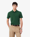 Lacoste Men's Regular Fit Stretch Cotton Paris Polo - Dark Green