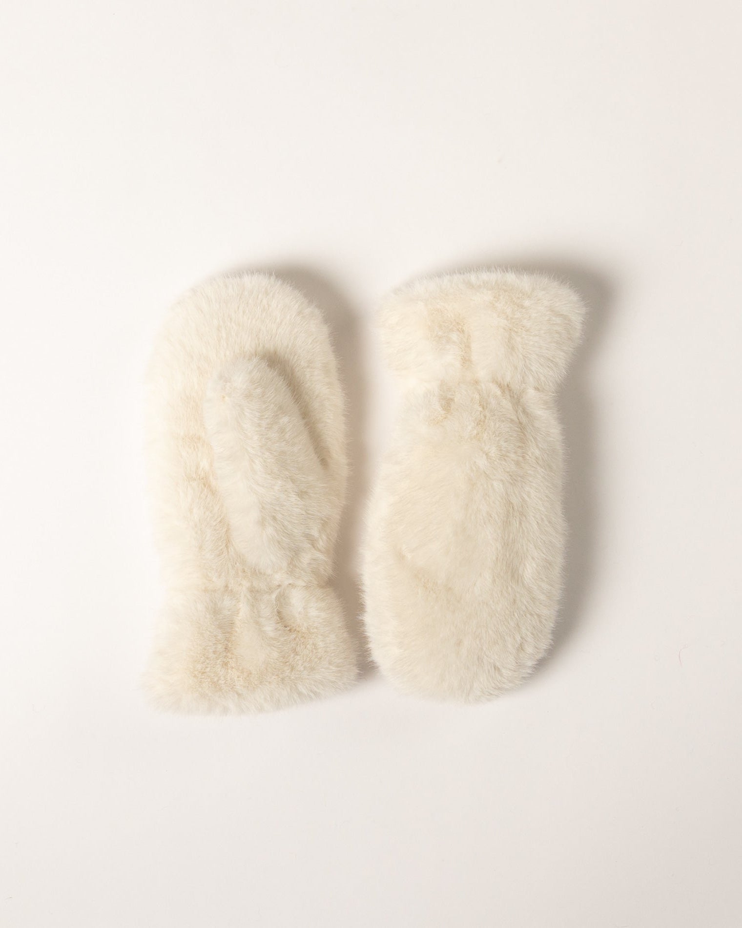 Lyla & Luxe Faux Fur Luxe Mittens in Arctic