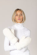 Lyla & Luxe Faux Fur Luxe Mittens in Arctic