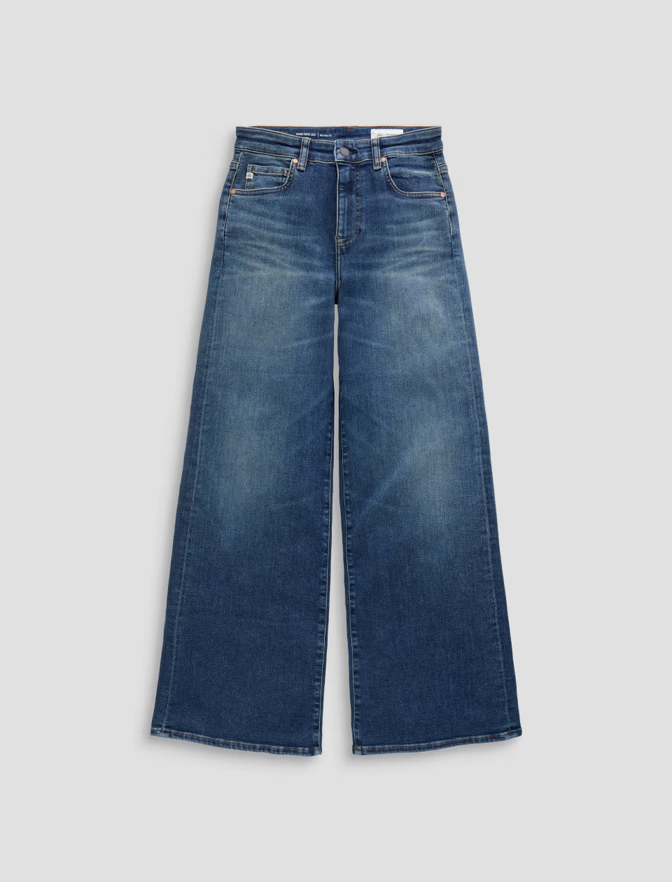 AG Saige Mid-Rise Wide Leg in 14 Years Bluegrass