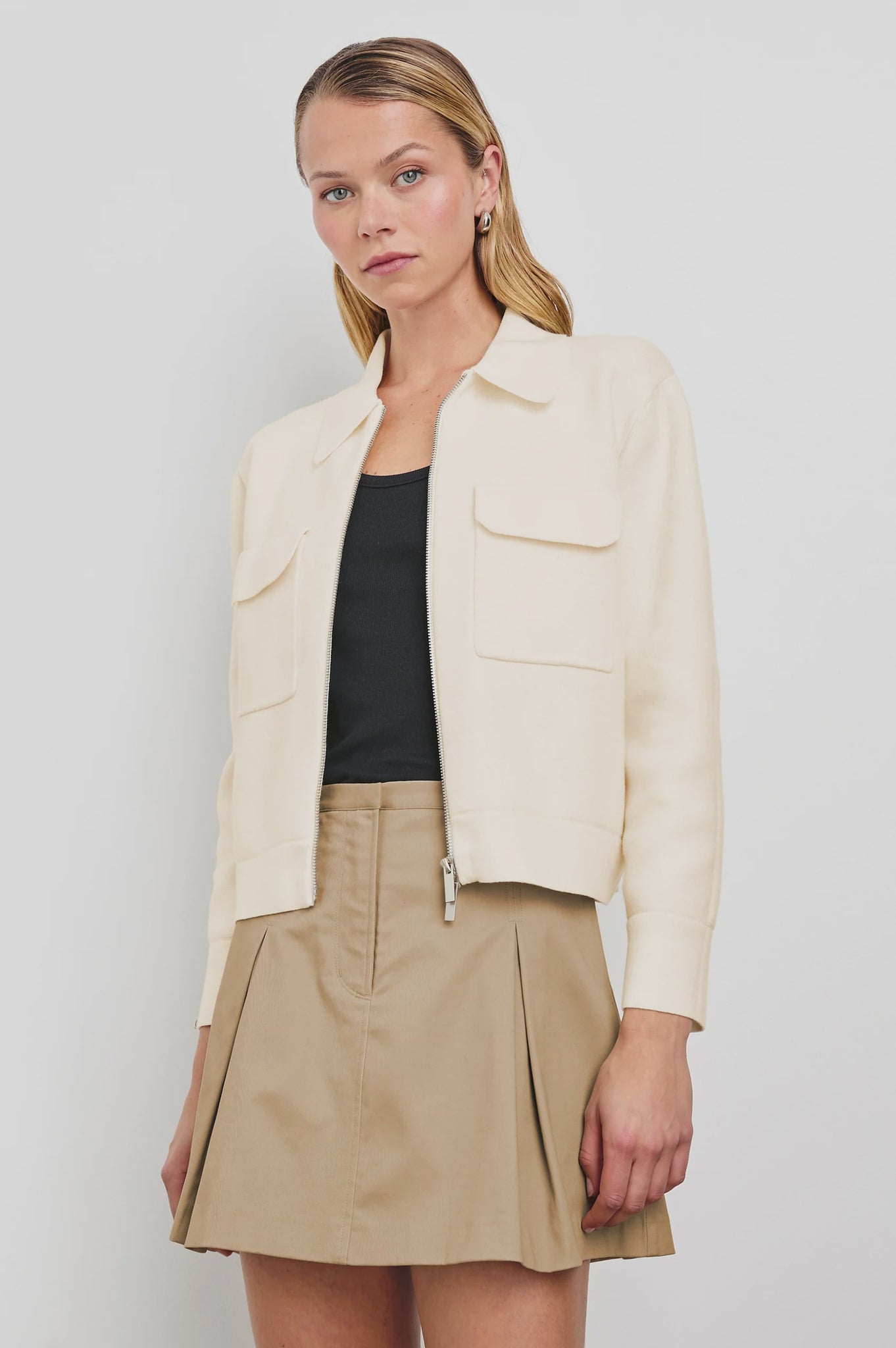 Rails Remington Cotton Blend Jacket in Ivory