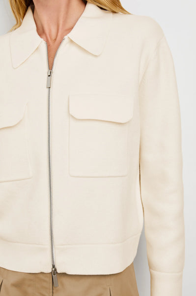 Rails Remington Cotton Blend Jacket in Ivory